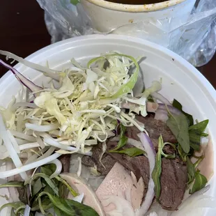 Bun Bo hue...I like it but you&apos;d be mad if you wanted Robyn Bo hue tasting soup...tastes like beef bullion