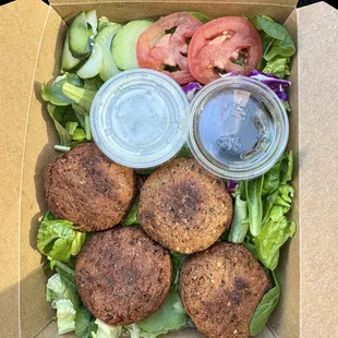 Falafel with salad