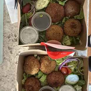 Falafel salad via too good to go