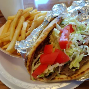 Gyro plus fries