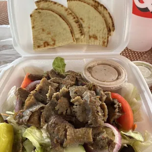 Gyro Greek salad