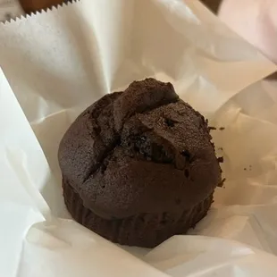 Chocolate, chocolate chip muffin.