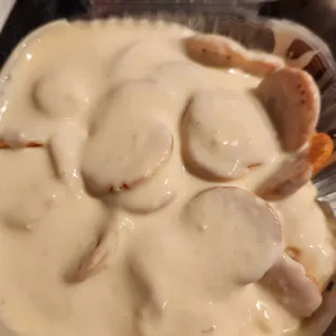 The banana pudding was delicious