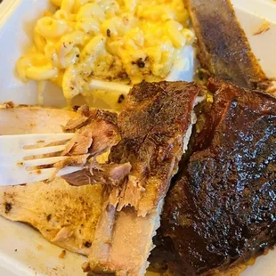 Insanely delicious ribs and smoked turkey breast