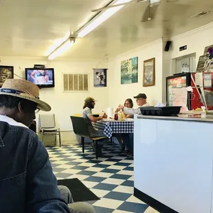 diners sitting at tables