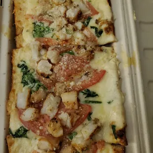 Shrimp flatbread