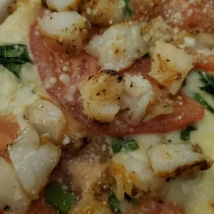 Shrimp flatbread