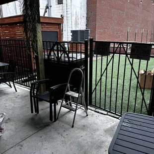 Outside patio wok in progress