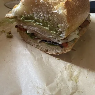 Cordova club, substitute cheddar for provolone.