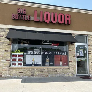 the front of the store