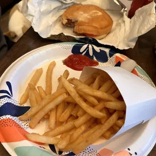 Cheeseburger Large Fry