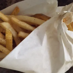 Goodness wrapped in this paper! Garlic Butter Fries.