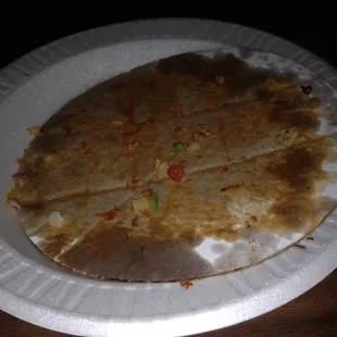 The pizza was good but rather greasy, unfortunately.