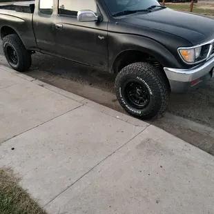 Perfect for my truck gave me a good looking tire i wanted