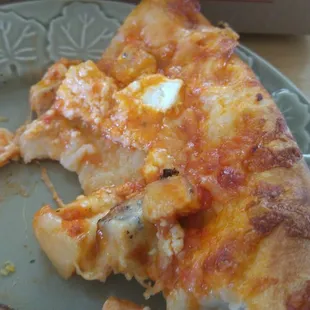 Was supposed to be chicken pineapple and feta pizza.