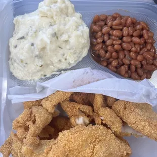 a meal in a plastic container