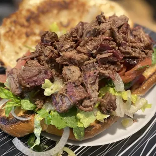 "EL JEFE" smoked brisket torta sandwich