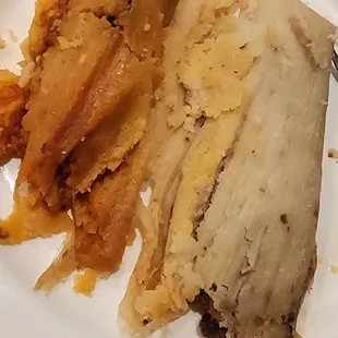 Red and green chili pork