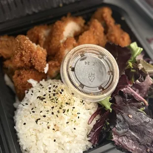 Chicken Katsu was crispy from outside , soft and tender inside.