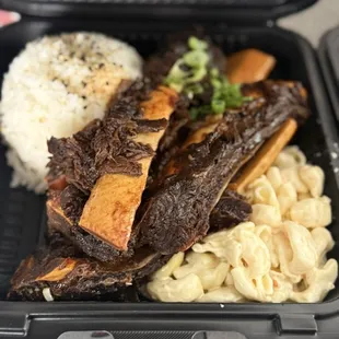 Hawaiian Island beef rib super soft fall of the bone. Flavorful meat.