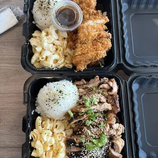 chicken bbq plate  katsu plate