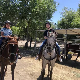 My Little Sister and I. She had never rode a horse before!