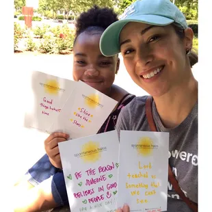 Just spreading some kindness with my little sister