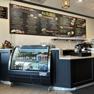 the inside of the restaurant