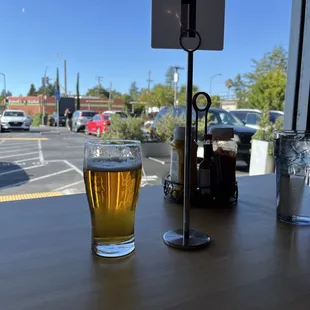 Sitting in the counter top.