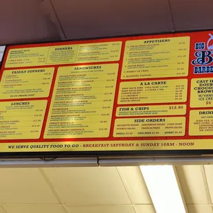 Menu September 2022