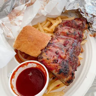 bbq ribs, food, ribs