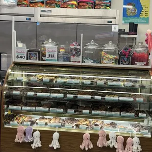 Candy section in store