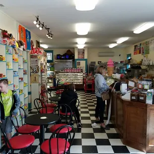 Candy coffee ice cream and chocolate