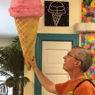 Biggest ice cream cone in the world!