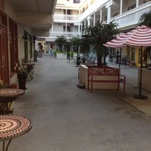 Courtyard seating area