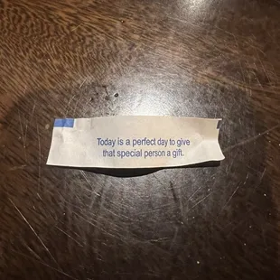 Fortune cookie