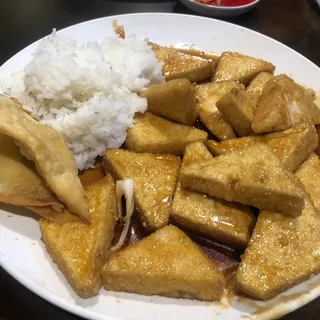 Orange Flavor Tofu Lunch Special