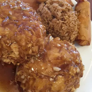 Chicken Egg Foo Young Lunch Special