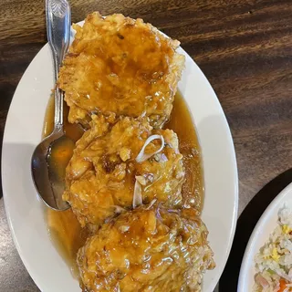 Shrimp Egg Foo Young Lunch Special