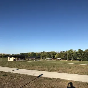 View from top of the hill in the parking lot