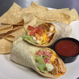 Buffalo chicken wrap