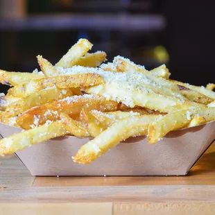 a basket of french fries