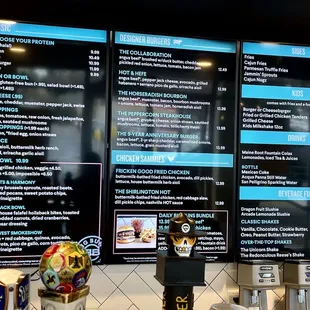 Menu sign board (Dec 2023) - zoom in for details and prices