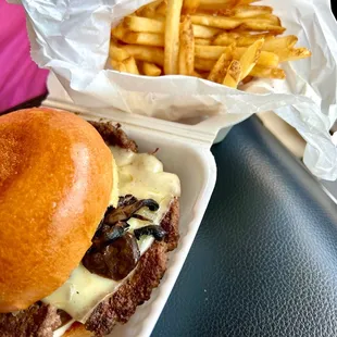 Mushroom Swiss Burger