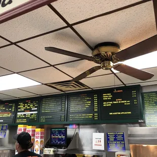  ceiling fan and menus