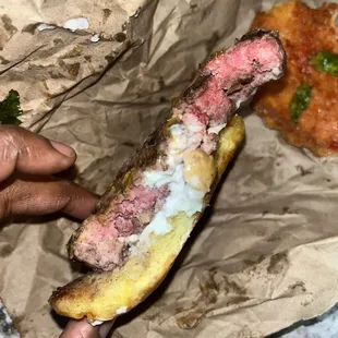 Raw burger Bacon Cheddar - IMP *