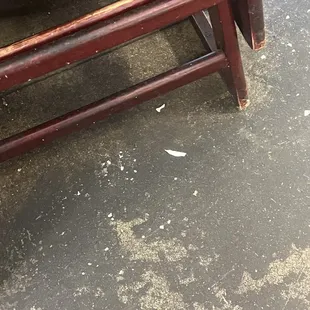 Those white spots are trash from the night before.