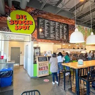 the interior of the restaurant