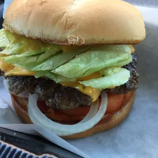 Really good cheese burger for $6.49 total !