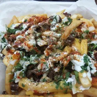 Loaded fries yummy!